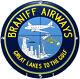 Vintage Braniff Airways Porcelain Sign Sales Service Gas Oil Aviation Airplane