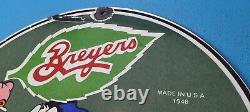 Vintage Breyers Porcelain Ice Cream General Store Gas Service Station Pump Sign