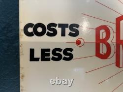 Vintage Britelite Oil Porcelain Enamel Sign From Glassgow 14.5 X 10 Ex Cond