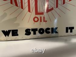 Vintage Britelite Oil Porcelain Enamel Sign From Glassgow 14.5 X 10 Ex Cond Vintage Britelite Oil Porcelain Enamel Sign From Glassgow 14.5 X 10 Ex Cond