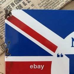 Vintage British Petroleum Motor Bp Spirit 8x12 Inches Porcelain Enamel Sign