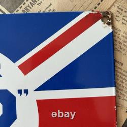 Vintage British Petroleum Motor Bp Spirit 8x12 Inches Porcelain Enamel Sign