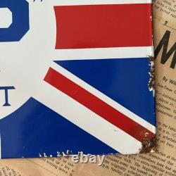 Vintage British Petroleum Motor Bp Spirit 8x12 Inches Porcelain Enamel Sign