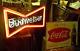 Vintage Budweiser Beer Bow Tie Neon Lighted Bar Advertising Window Sign Us Made