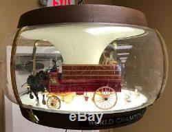 Vintage Budweiser Clydesdale Parade Carousel Beer Light Motion Rotating Sign