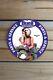Vintage Buell American Motorcycles Parts Service Pinupgirl Porcelain Enamel Sign