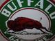 Vintage Buffalo Gasoline & Western Bison Animal 11 3/4 Porcelain Metal Oil Sign