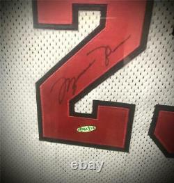 Vintage Bulls Michael Jordan Auto Signed Framed Jersey Upperdeck Coa & Holo