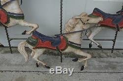 Vintage CURTIS JERE Large Metal Carousel Horse Wall Sculpture Signed