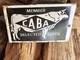 Vintage Caba Cow Beef Dairy Porcelain Sign Car Gas Oil Truck