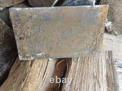 Vintage Caba Cow Beef Dairy Porcelain Sign Car Gas Oil Truck