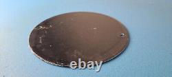 Vintage Cadillac Service Sign Gas Pump Automobiles Porcelain Sign