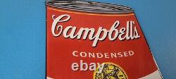 Vintage Campbells Soup Sign Tomato Can Piggly Store Gas Pump Porcelain Sign