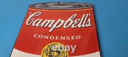 Vintage Campbells Soup Sign Tomato Can Piggly Store Gas Pump Porcelain Sign