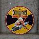 Vintage Car Pinupgirl Style Gas Station Service Man Cave Oil Porcelain Sign 057