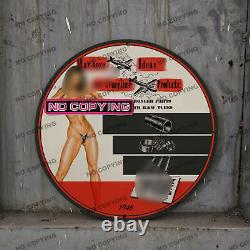Vintage Car Pinupgirl Style Gas Station Service Man Cave Oil Porcelain Sign 081