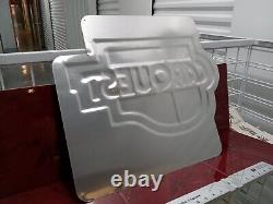 Vintage Carquest Metal Sign Advertising We Install Batteries Large 24×21 NOS