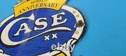 Vintage Case XX Knives Porcelain Quality Gas General Store Service 8 Pump Sign