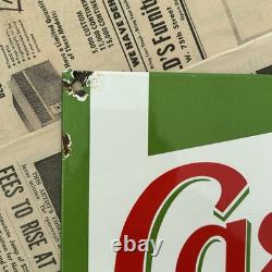 Vintage Castrol Motor Oil French 8x12 Inches Porcelain Enamel Sign