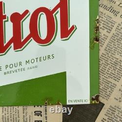 Vintage Castrol Motor Oil French 8x12 Inches Porcelain Enamel Sign