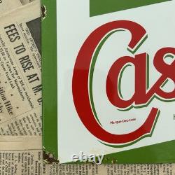 Vintage Castrol Motor Oil French 8x12 Inches Porcelain Enamel Sign