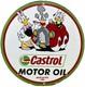 Vintage Castrol Motor Oil Porcelain Dealership Sign Gas Station Disney Donald
