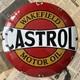 Vintage Castrol Wakefield Motor Oil 12 Inch Convex Porcelain Enamel Sign
