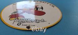 Vintage Cessna Aircraft Porcelain Gas Sales Service Mickey Mouse Pump Plate Sign