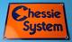 Vintage Chessie System Railroad Sign Porcelain Model Train Station Hobby Sign