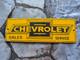 Vintage Chevrolet Parts & Service Porcelain Sign 12 X 4