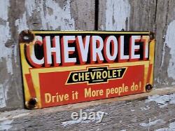 Vintage Chevrolet Porcelain Sign Chevy Truck Service Chevy Dealer Car Auto Sales