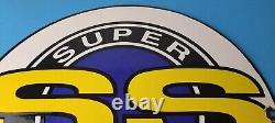Vintage Chevrolet Porcelain Sign Super Sport Automobile Motors 16 Inch Sign