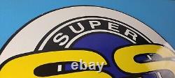 Vintage Chevrolet Porcelain Sign Super Sport Automobile Motors 16 Inch Sign
