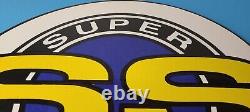 Vintage Chevrolet Porcelain Sign Super Sport Automobile Motors 16 Inch Sign