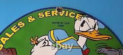 Vintage Chevrolet Sign Auto Service DIY Garage Porcelain Gas Pump Sign