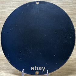 Vintage Chevron Gasoline Porcelain Sign Gas Station Pump Motor Oil Service