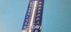 Vintage Chevron Gasoline Sign Gas Pump Ad Sign on Porcelain Thermometer