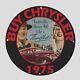 Vintage Chrysler 1975 Oil Porcelain Gas Pump Sign