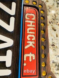 Vintage Chuck E Cheese Pizza Sign Wall Art Man Cave Advertisement Americana