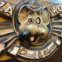 Vintage Chuck E Cheese Sign Wall Art Man Cave Decor Advertisement Americana