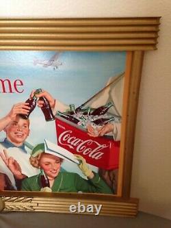 Vintage Coca Cola, Cardboard, 2 sided sign