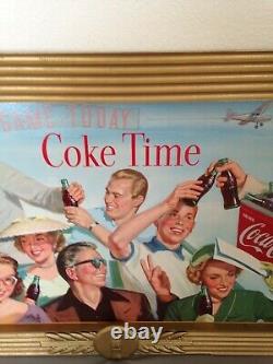 Vintage Coca Cola, Cardboard, 2 sided sign