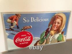 Vintage Coca Cola, Cardboard, 2 sided sign