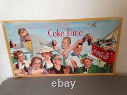 Vintage Coca Cola, Cardboard, 2 sided sign