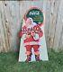 Vintage Coca Cola Cardboard Santa Claus 52 Christmas Die Cut Stand Up Sign Coke