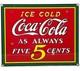 Vintage Coca Cola Porcelain Sign Gas Station Bottle Pepsi Pump Plate Bottle