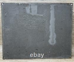 Vintage Coca Cola Porcelain Sign Gas Station Bottle Pepsi Pump Plate Bottle