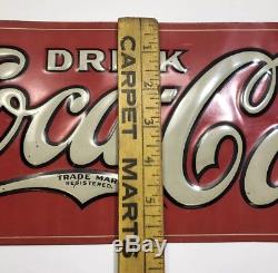 Vintage Coca Cola Sign 1922 Tin Tacker Authentic