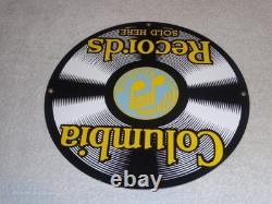 Vintage Columbia Records Grafonola Sold Here! Porcelain Metal Elvis Record Sign