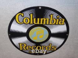 Vintage Columbia Records Grafonola Sold Here! Porcelain Metal Elvis Record Sign